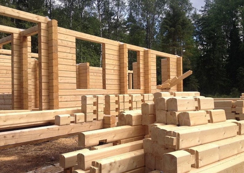 Производство домов из бруса