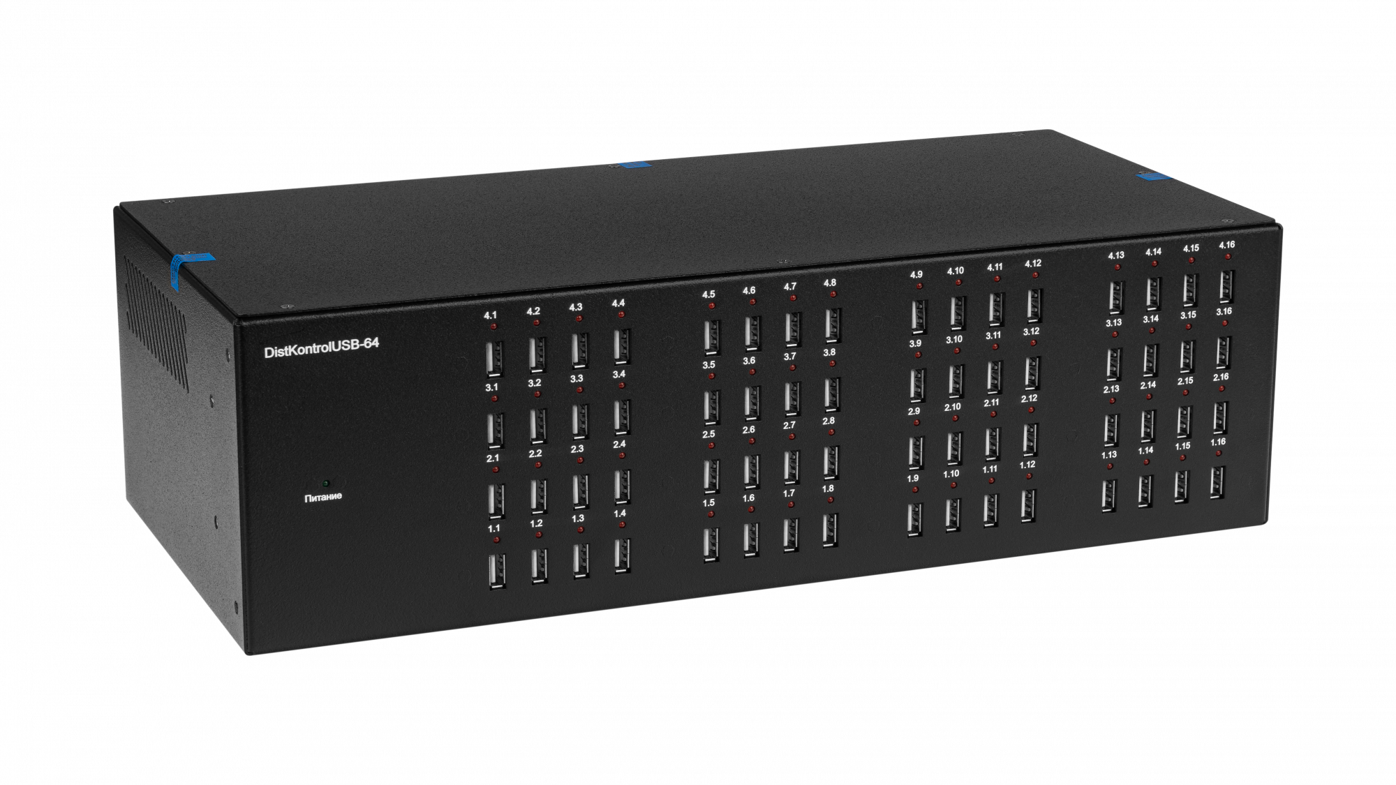 Управляемый USB over IP концентратор DistKontrolUSB-64 2.0 — ДистКонтрол