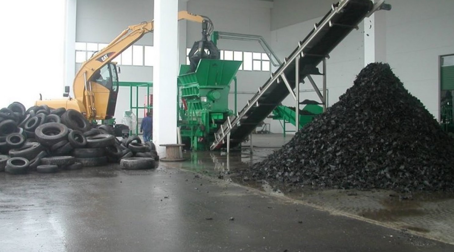 Открытие цеха по производству резиновой крошки