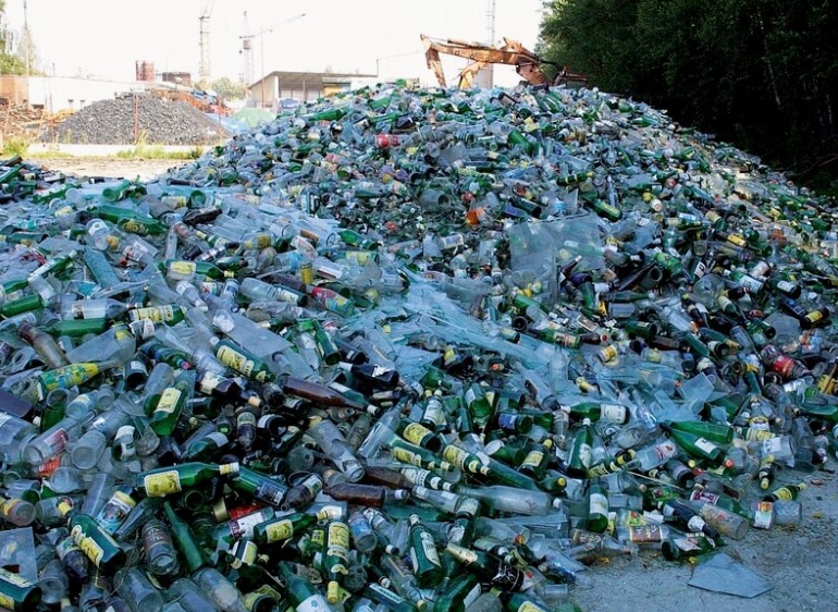 Открытие цеха по переработки стекла