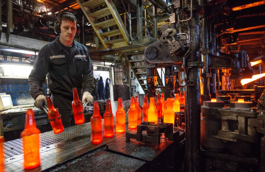 Производство стеклянных бутылок