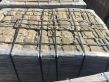 Камень пиленый серо-зеленый со сколом песчаник природный плитка