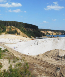 Люберецкий кварцевый песчаный карьер