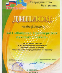 Фабрика Оренбургских пуховых платков