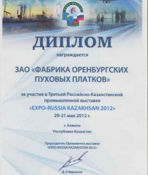 Фабрика Оренбургских пуховых платков