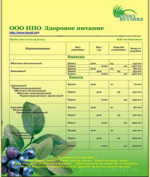 Здоровое питание