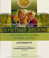 Вологодская кондитерская фабрика (Вологодские сладости)