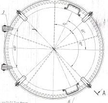 Крышка судовая ДУ Ø 1000 на барашках тип «Волго-Дон»