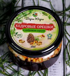 Кедровые орешки в кедровом сиропе из молодых кедровых шишек 250 гр