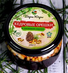 Кедровые орешки в сосновом сиропе из молодых сосновых шишек 250 гр