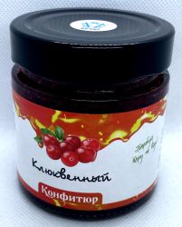 Клюквенный конфитюр из дикорастущей лесной клюквы 200 гр