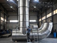 Промышленные стальные газоходы для котлов и дымовых труб
