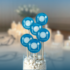 Леденцы на палочке с логотипом