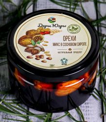 Ореховый микс в сиропе из молодых сосновых шишек 250 гр