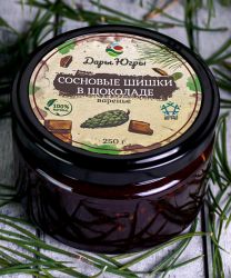 Молодые сосновые шишки в шоколаде 250 гр