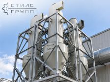 Вихревые пылеуловители ВЗП и ВЗП-М со встречными закрученными потоками