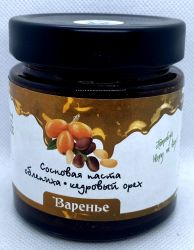 Сосновая паста из молодых сосновых шишек с лесной облепихой и кедровым орехом 200 гр 