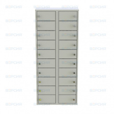 Шкаф абонентский с ручками (20 сплошных ячеек)