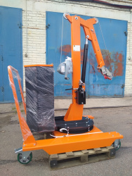 Кран гидравлический с противовесом и поворотной стрелой 01М5