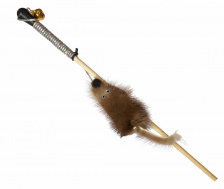 Махалка Мышка на веревке GoSi Флажок (мышка из натуральной норки)