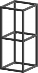 Стеллаж навесной 720х600х320 3 полки, муар RAL 9005