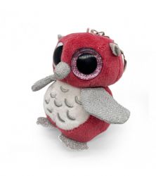 Брелок совы, красный,11 см, Mi139