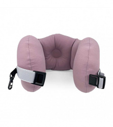 Подушка для перелетов с карабином, лиловая, Mi173