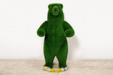 Топиарная фигура медведь цирковой, размер М, H=200 см - газон DELUXE