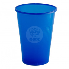 Стаканчик одноразовый 200 мл пластиковый синий Стандарт 100/42/4200