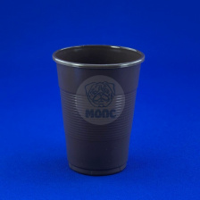 Стаканчик одноразовый 200 мл пластиковый коричневый Экстра 80/30/2400