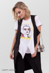 Майка для будущих мам с принтом