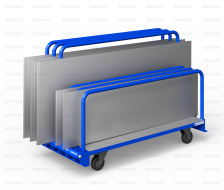 Стеллажи для перевозки фанеры и стекла (на колесах / без колес)