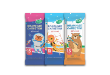 Детские влажные салфетки карманные 15 шт.