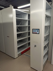 Передвижные стеллажи с электроприводом