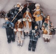 Ватные ёлочные игрушки 