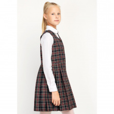 Сарафан в клетку для девчки сине фиолетовая клетка