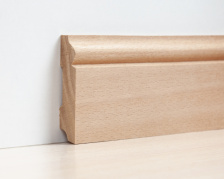 Плинтус Волна Бук 70мм напольный