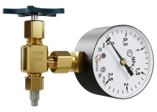 Клапан запорный манометрический CADUCEUS