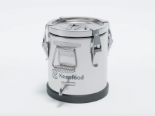 Термос 4 л Keepfood полностью нержавеющий прорезиненное основание с краном