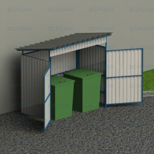 Контейнерная площадка для хранения мусорных баков