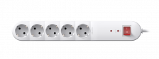 Удлинитель сетевой фильтр CADUCEUS ALING с выключателем, 5х16А, 250В~, 1,5м, с защитой от перенапряжения и помех (Артикул: 44701)
