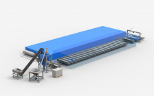 Линия конвейерного типа для производства газобетона производительностью 100 м3/сутки