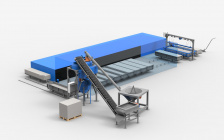 Линия конвейерного типа для производства газобетона производительностью 40 м3/сутки