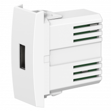 Встраиваемая розетка USB 2.0 тип А CADUCEUS ALING MODE для зарядки 1-го устройства, механизм (Артикул: 6629)