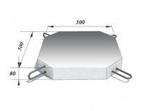Блок плиты Б8 500х500х80  Серия 3.503. 1-66 ЖБИ