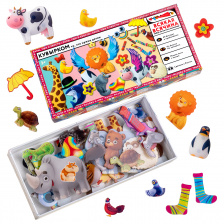 НАБОР МАГНИТНЫХ МИНИАТЮР ВСЯКАЯ ВСЯЧИНА, серия: ЛАПЫ, УШИ И ХВОСТЫ