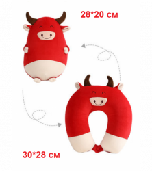 Мягкая игрушка-подушка для перелетов Бычок, Mi206