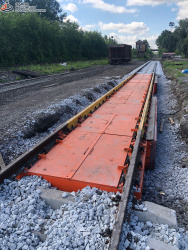 Железнодорожные вагонные весы ВТВ-С для повагонного взвешивания в статике 150 тонн