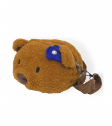 Сумка медведь с цветком, 20см, Mi180