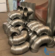 Фасонные элементы и комплектующие воздуховодов/дымоходов